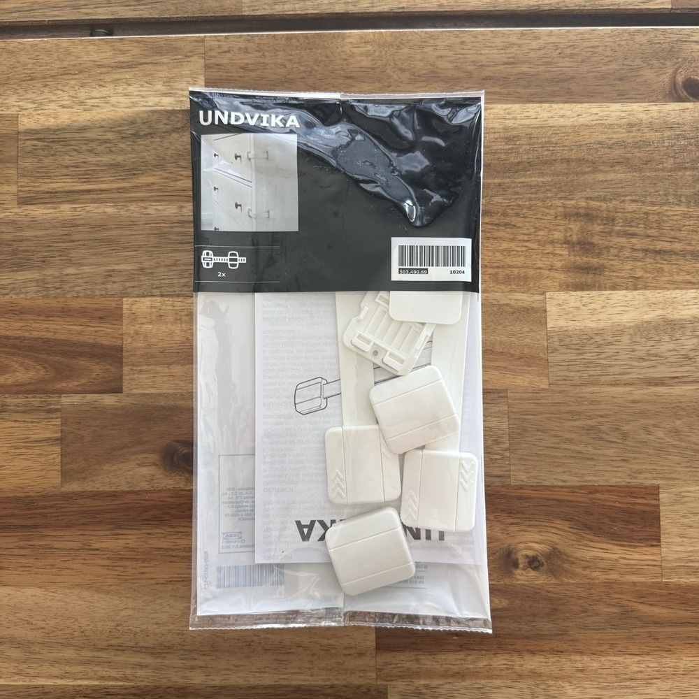 IKEA UNDVIKA Baby Child Safety Door‎ Multi Latch White 503.490.69 (2-Pack) NEW